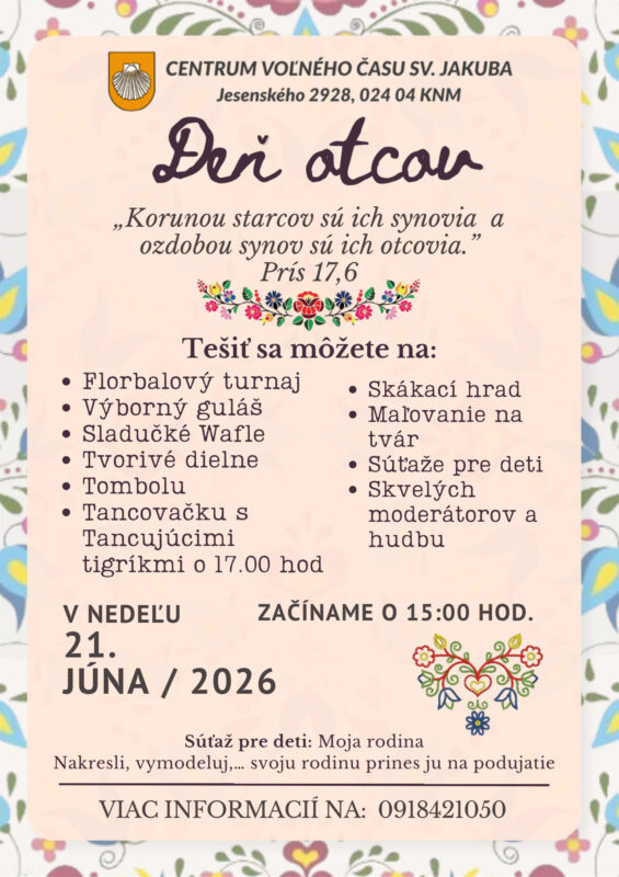 Deň otcov – 21. jún